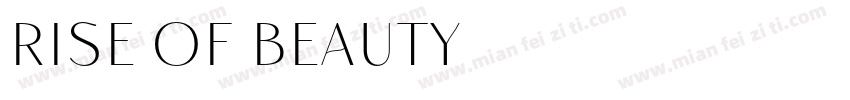 Rise of Beauty字体转换